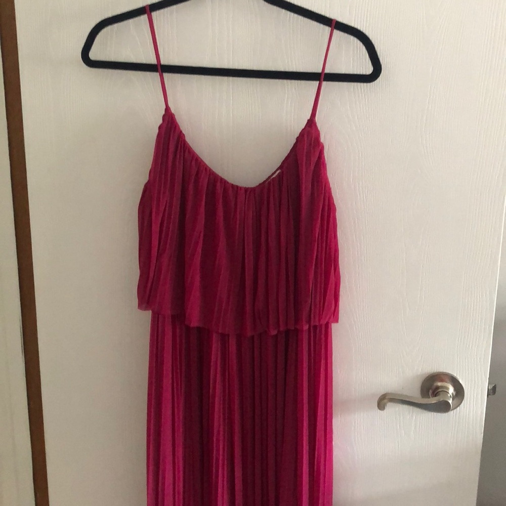 Mango pink maxi dress